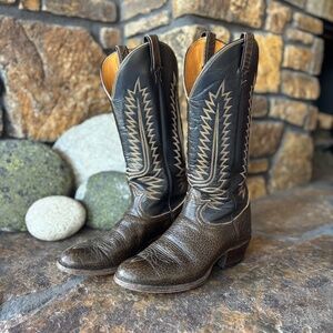 Tony Lama Men’s 6442 Tall Western Men’s Western Cowboy Boot Leather 9.5E
